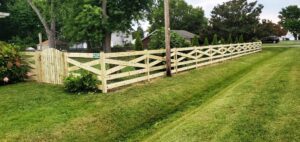 1wood paddock fence